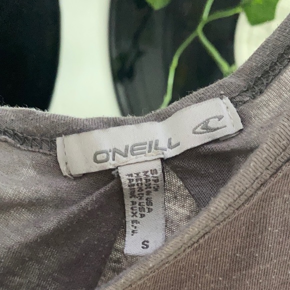 medium grey graphic T-shirt, with text and flower. - Picture 3 of 3